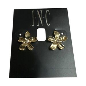 INC International Concepts Gold Flower Earrings